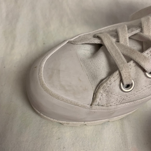 All White Converse High Tops - Picture 3 of 7